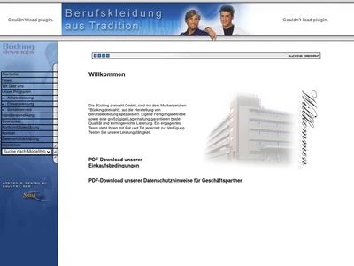 Website von Bücking dreinaht GmbH