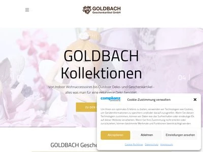 Website von Goldbach Geschenkartikel GmbH
