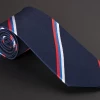 Seidenjaquard Krawatte mit Streifen