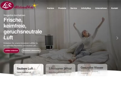 Website von Allclean Reinigungs- und Umwelt-Technik GmbH