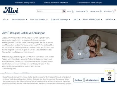 Website von ALVI Alfred Viehhofer GmbH & Co. KG