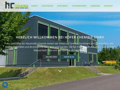 Website von Höfer Chemie GmbH