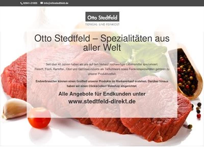 Website von Otto Stedtfeld GmbH