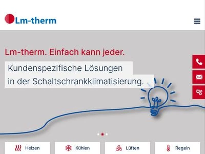 Website von Lm-therm Elektrotechnik AG