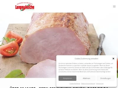 Website von Langewiesche Fleischwaren GmbH