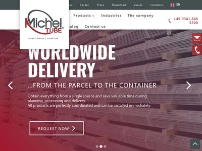 Website von Michel Tube Engineering GmbH