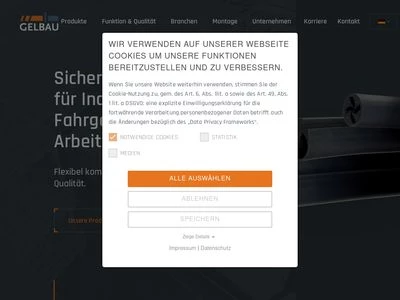 Website von Gelbau GmbH & Co. KG