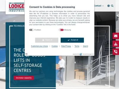 Website von Lödige Industries GmbH