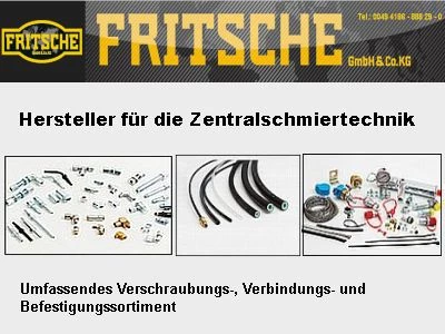 Website von Fritsche GmbH & Co. KG Experten für Schmiertechnik