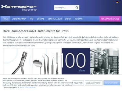 Website von Karl Hammacher GmbH