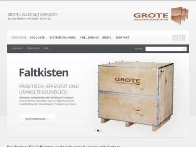 Website von K. Grote GmbH