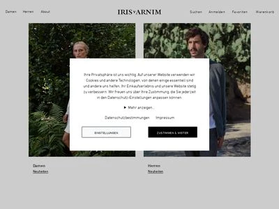 Website von Iris von Arnim GmbH