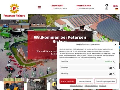 Website von Petersen-Rickers GmbH & Co. KG