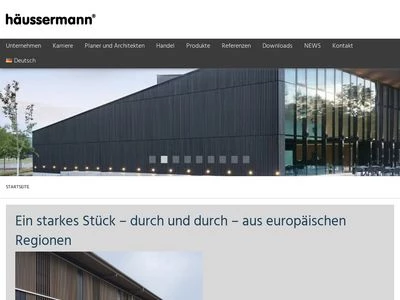 Website von häussermann GmbH & Co. KG