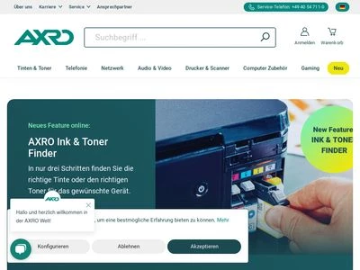 Website von AXRO GmbH