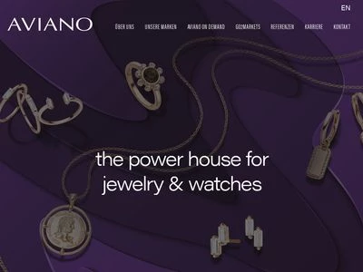 Website von Aviano Jewels GmbH