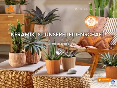 Website von Soendgen Keramik GmbH