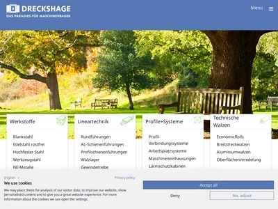 Website von DRECKSHAGE GmbH & Co. KG