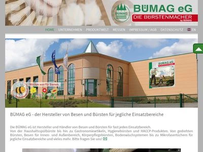 Website von BÜMAG eG
