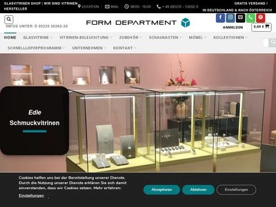 Website von FORM DEPARTMENT