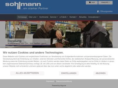 Website von Heribert Sohlmann GmbH