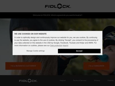 Website von Fidlock GmbH