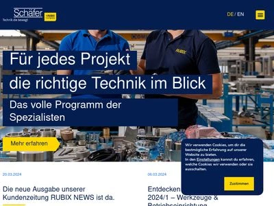Website von Schäfer Technik GmbH