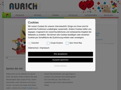Website von Aurich OHG