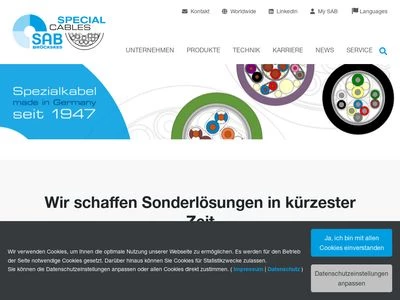 Website von SAB Bröckskes GmbH & Co. KG