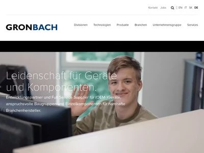 Website von Gronbach Inventive Sales & Marketing GmbH & Co KG