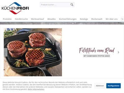 Website von KÜCHENPROFI GmbH