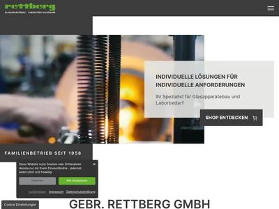 Website von Gebr. Rettberg GmbH