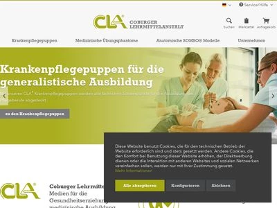 Website von CLA® - Coburger Lehrmittelanstalt