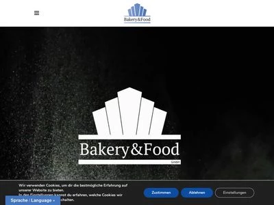 Website von B+F Bakery & Food GmbH