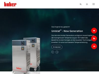 Website von Peter Huber Kältemaschinenbau AG