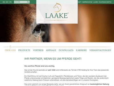 Website von Laake GmbH