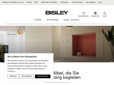 Website von Bisley GmbH