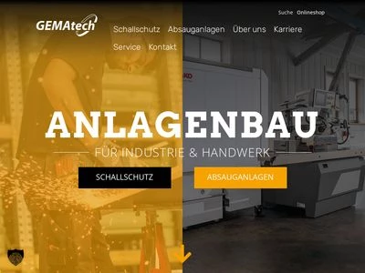 Website von GEMAtech GmbH & Co. KG