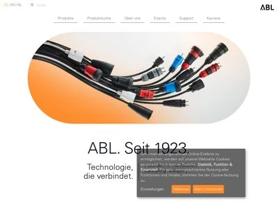 Website von ABL GmbH