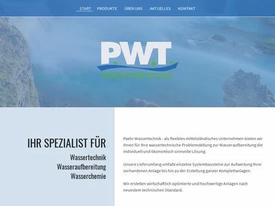 Website von Paehr Wassertechnik e.K.