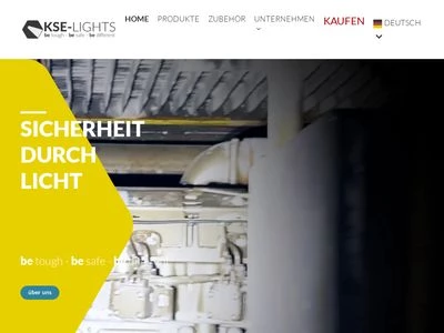 Website von KSE-LIGHTS GmbH