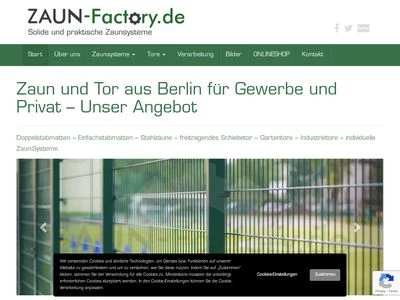 Website von ZAUN-Factory