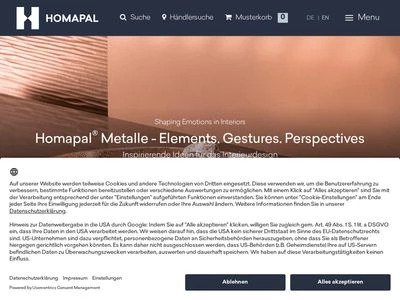 Website von HOMAPAL GmbH