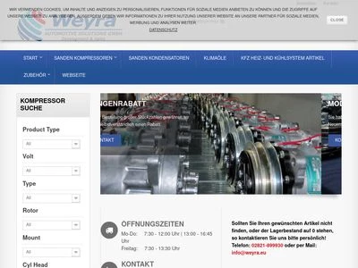 Website von Weyra Automotive Solutions GmbH
