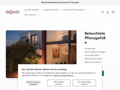 Website von Degardo GmbH