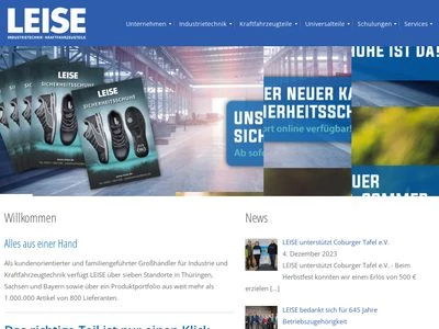 Website von LEISE GmbH & Co. KG