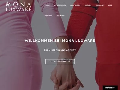 Website von MONA LUXWARE KG