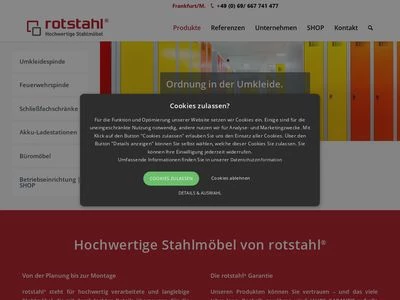 Website von rotstahl GmbH