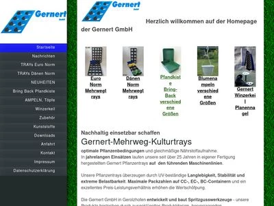 Website von Gernert GmbH