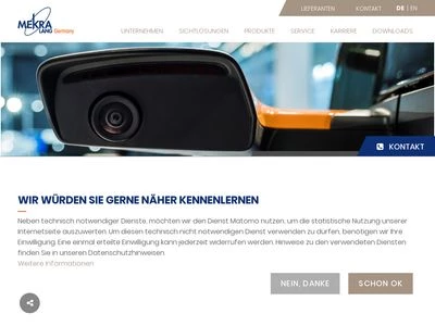 Website von MEKRA Lang GmbH & Co. KG